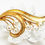 Miniatyrbilde: ELEGANT VINTAGE 1960s NAPIER *signed* Pearl Nautical Spray Gold Brooch