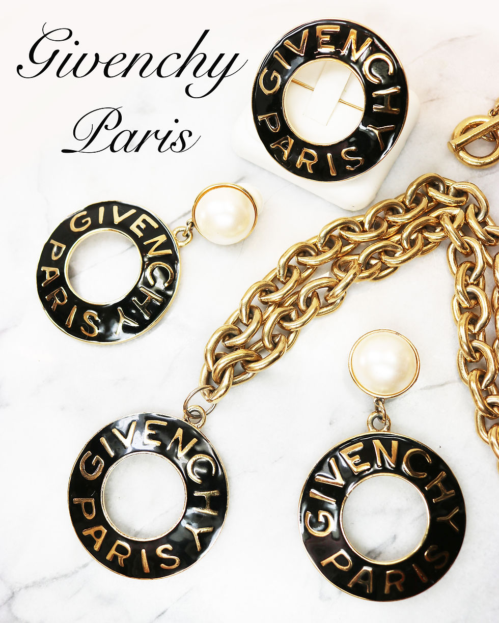 Thumbnail: ⚜️ Vintage GIVENCHY Paris Brooch & Necklace Parure