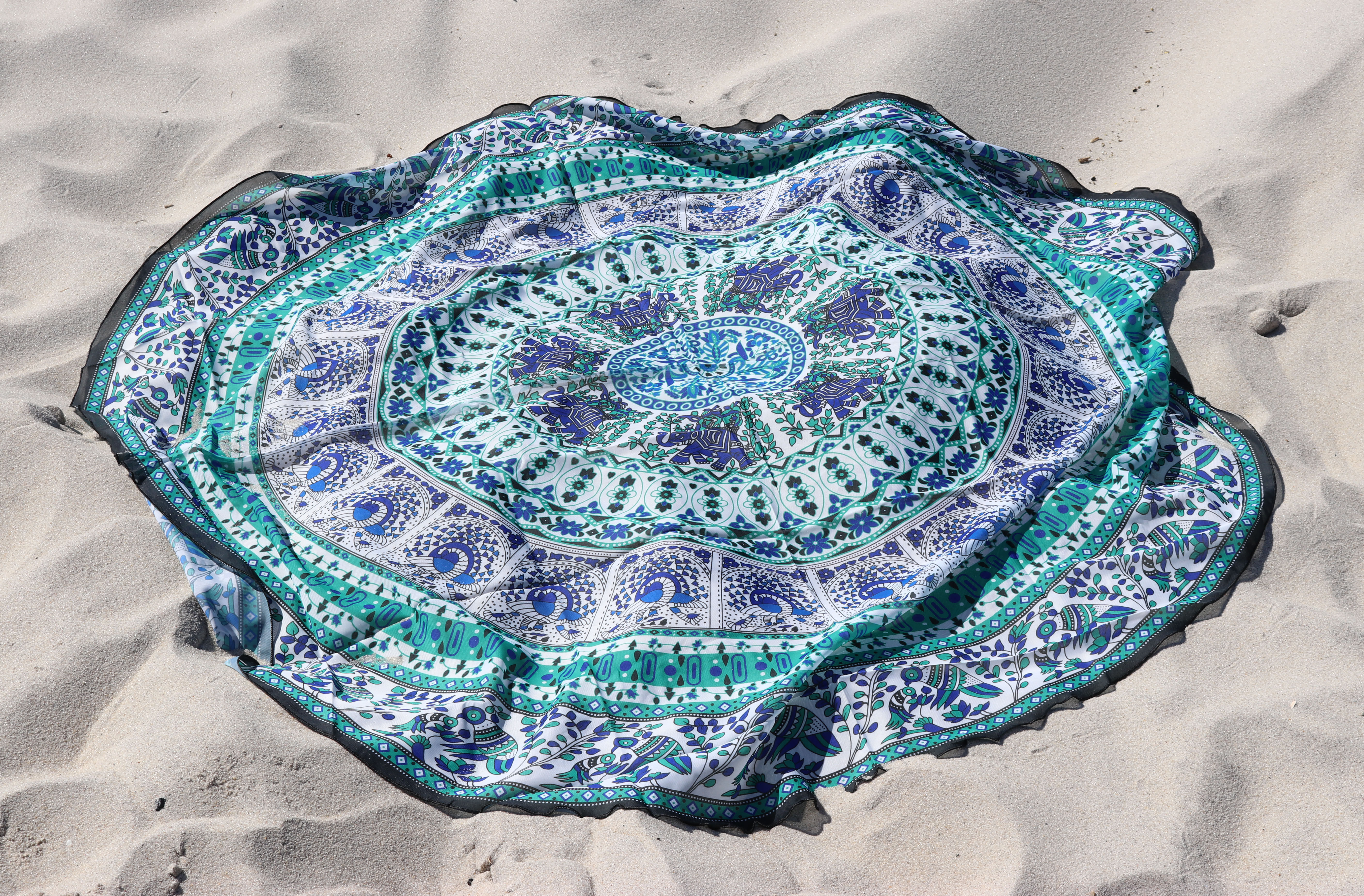 Stylish Bohemian Beach Throw, Cover & Tablecloth in One