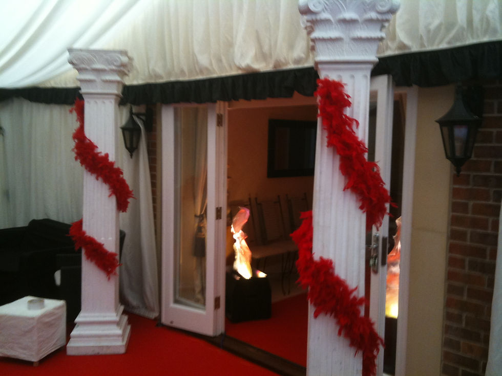 pillared entrance