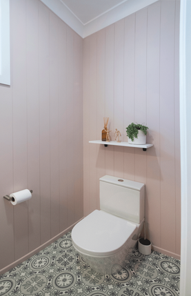 Resene Wafer in guest toilet