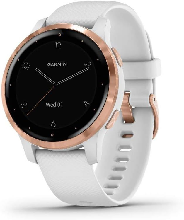 Garmin vivoactive 4S, Smaller-Sized GPS Smartwatch, Features Music, Body Energy Monitoring