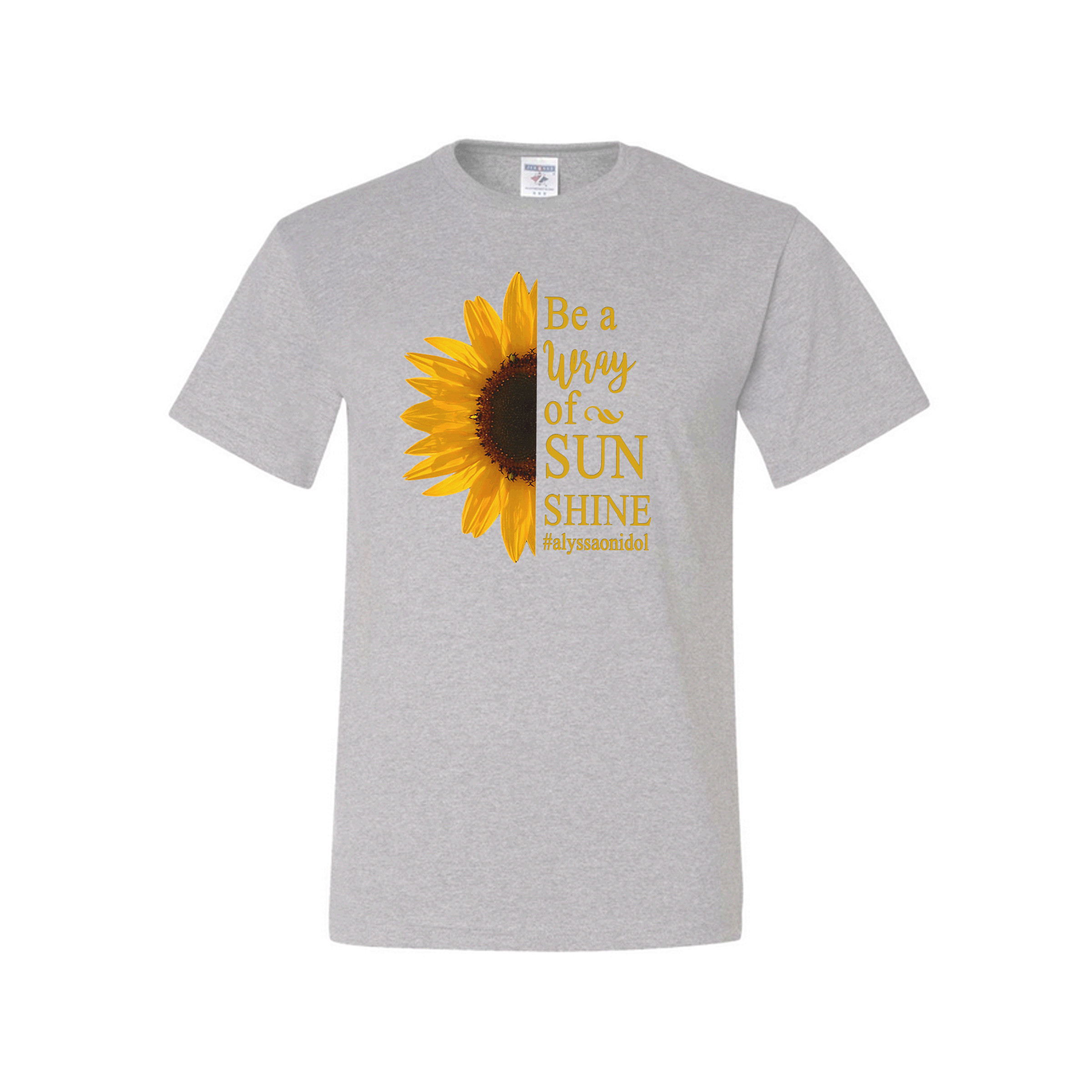 Grey- Wray of Sunshine Short Sleeve Tee