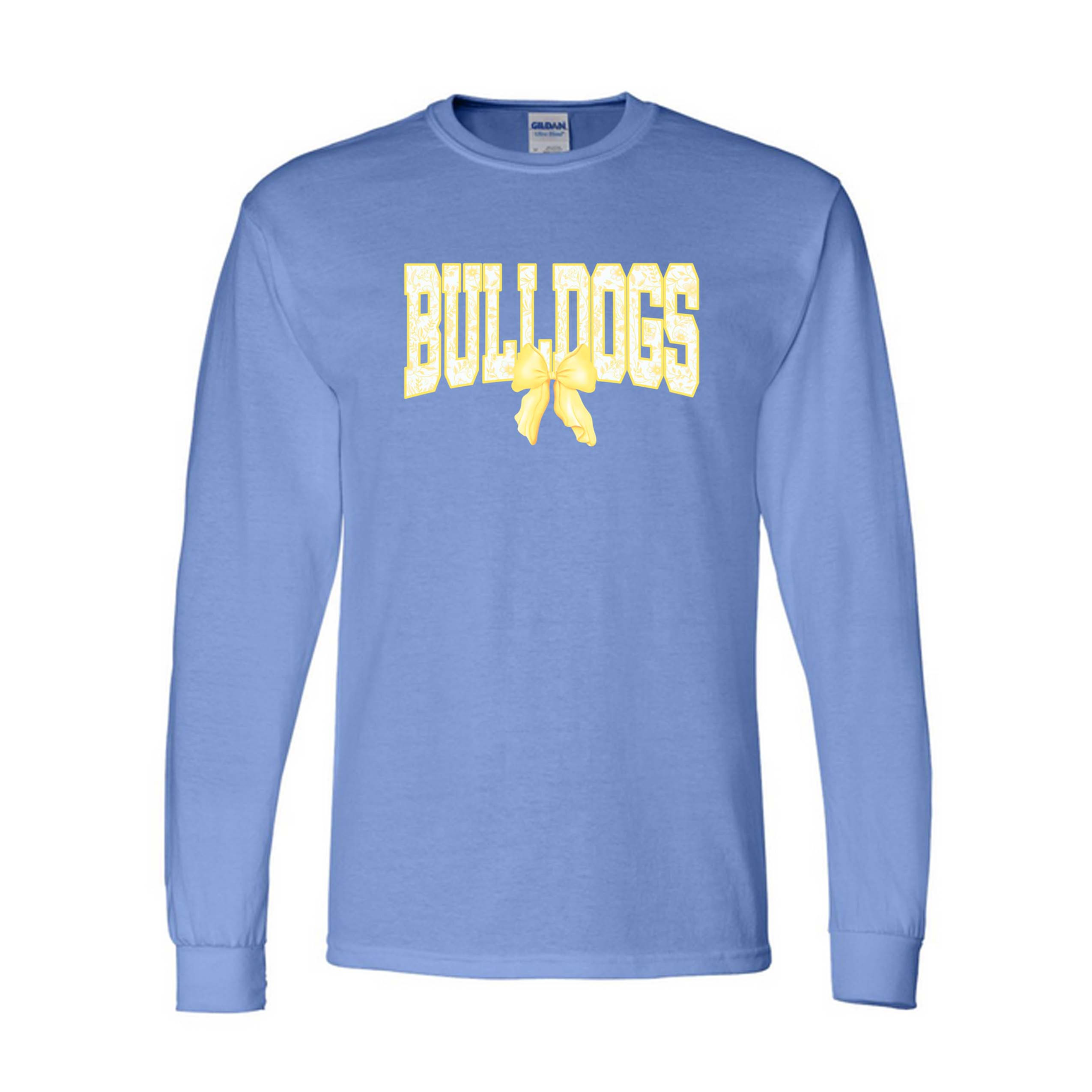Bulldogs Bow Long Sleeve Tee