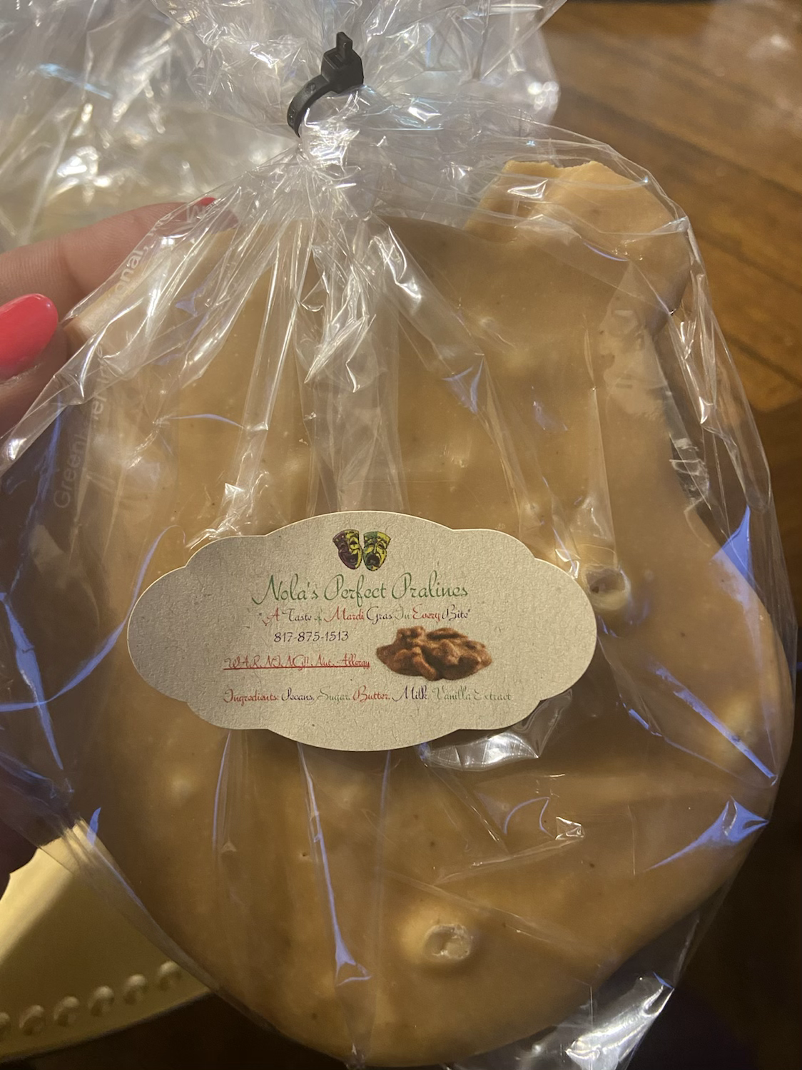 PRALINE (PECANLESS-NO PECAN) Candy
