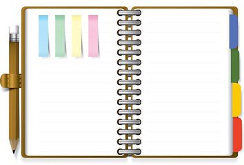 ring-organizer-notebook-with-pencil-and-