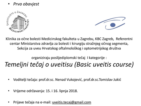 Temeljni tečaj o uveitisu (Basic uveitis course)