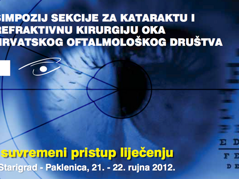 7. Simpozij
Sekcije za kataraktu i refraktivnu kirurgiju