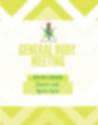 General Body Meeting #1