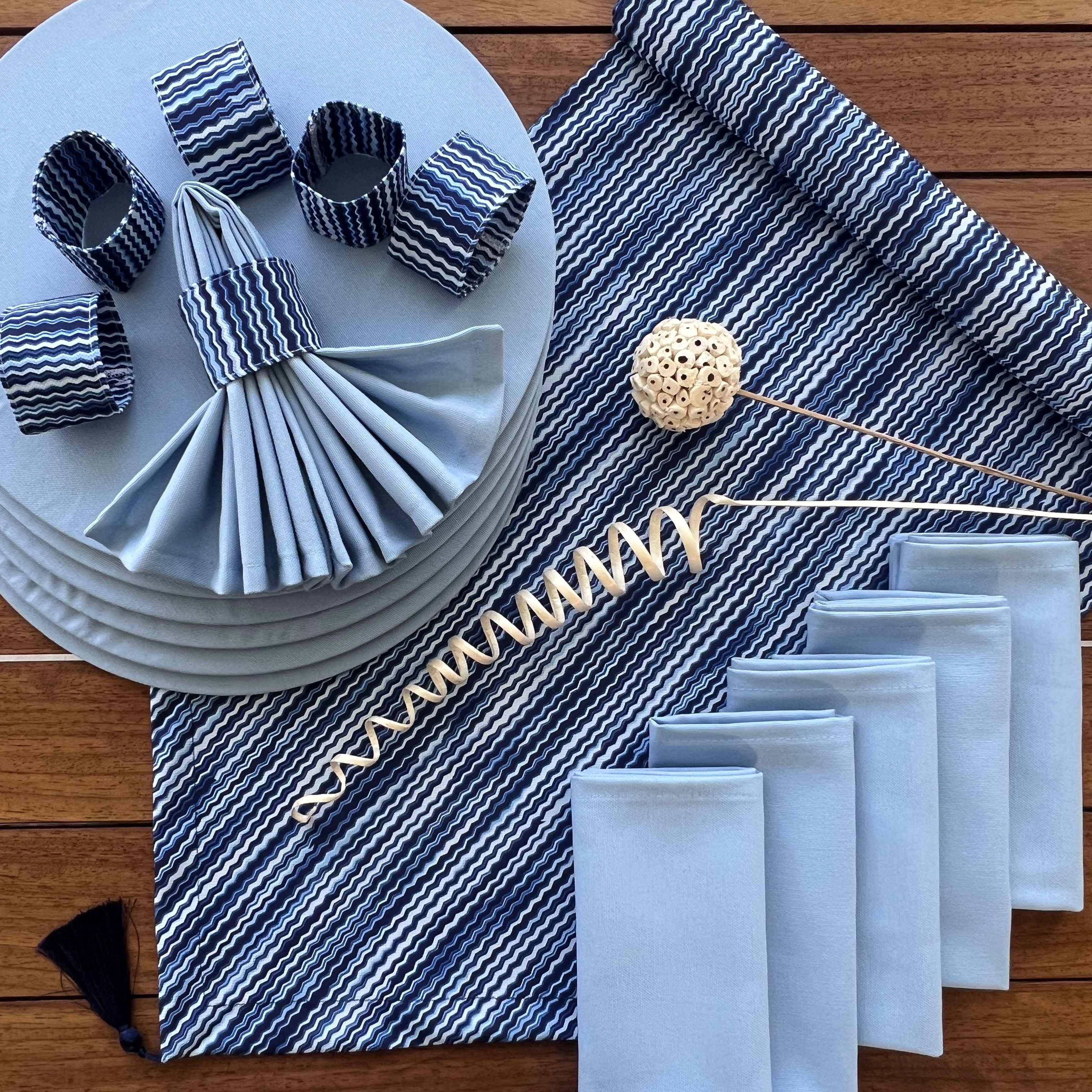 Doku Desen Peçete Halkalı Takım