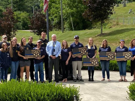 BTBNC Delivers Beneficiary Funds and Memorials at Watauga Co. SO for Fox and Ward families