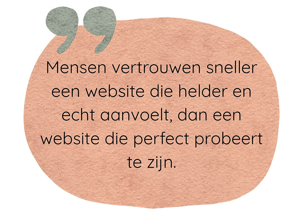 Een goede homepage creëert vertrouwen