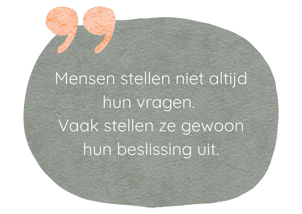 Websitebezoekers hebben nog vragen
