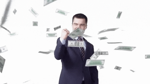 raining money