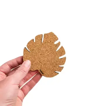 Thumbnail: Kostr™ - Monstera Leaf-Shaped Cork Plant Pot Coaster