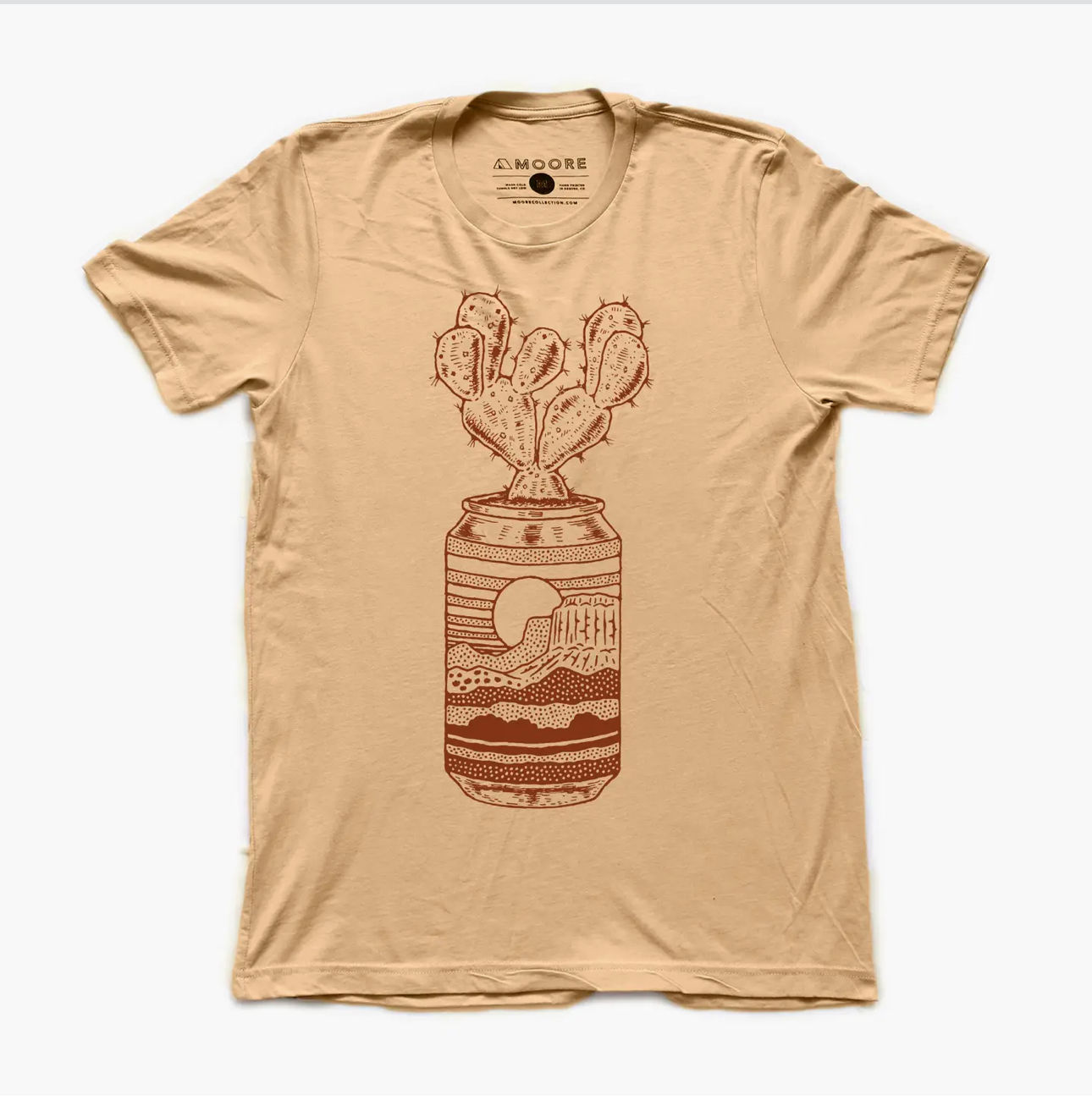 Cactus Can Tee-Heather Sand