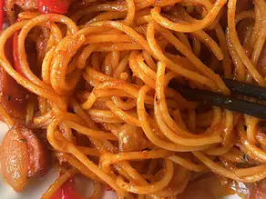 Spaghetti Napolitan aka Ketchup Pasta