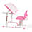 Thumbnail: FD FunDesk Omino Pink Kinderschreibtisch höhenverstellbar mit Stuhl