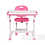 Thumbnail: FD FunDesk Omino Pink Kinderschreibtisch höhenverstellbar mit Stuhl