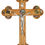 Thumbnail: Wooden Wall Cross – Holy Land Cross Made of Olive Wood and Mother of Peral