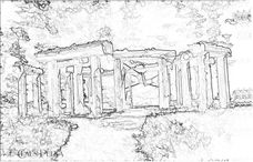 Foto | Bild: Line Drawing - Ruine.
Format: JPG | 5317 x 3400 px