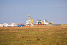 Foto | Bild: Lager, Transport und Hafen zum Verladen der Windkraftanlagen.
Format: JPG | 6720 x 4480 px
