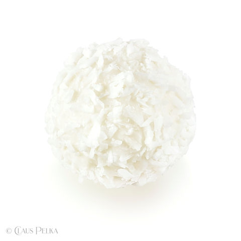 Foto | Bild: Praline | Kokosnuss - Bällchen auf weißem Hintergrund.
Format: JPG | 8000 x 8000 px