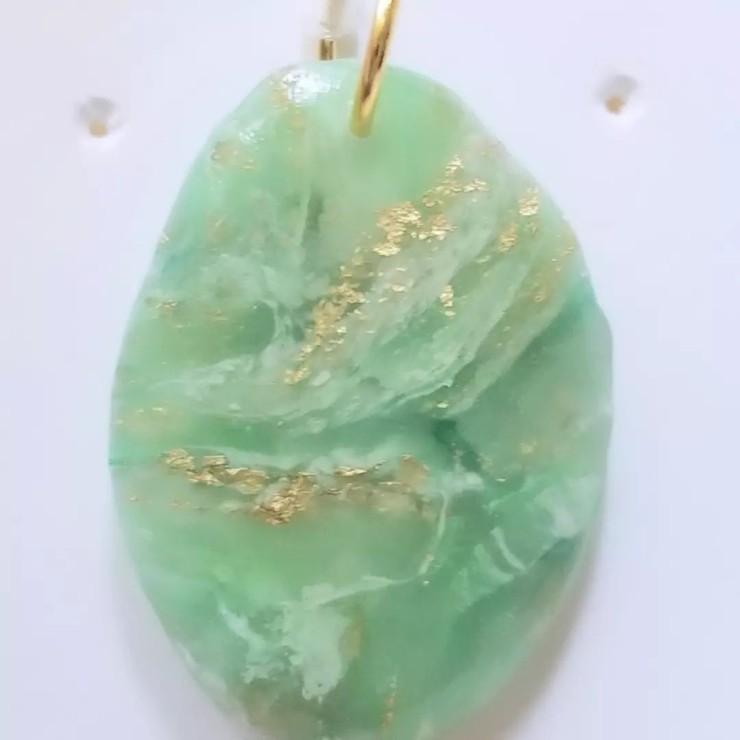 Sea Glass oblong pendant