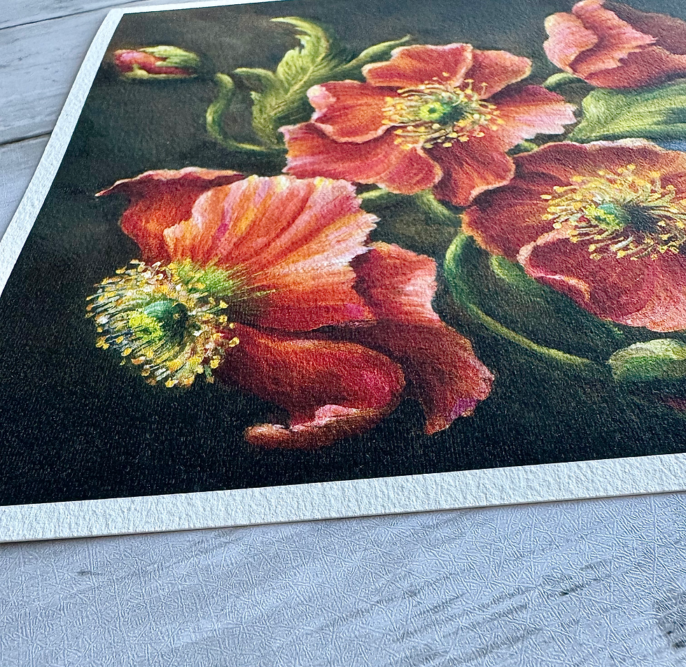 Thumbnail: Print: Poppies in Porcelain Vase