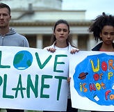 protesters about planet