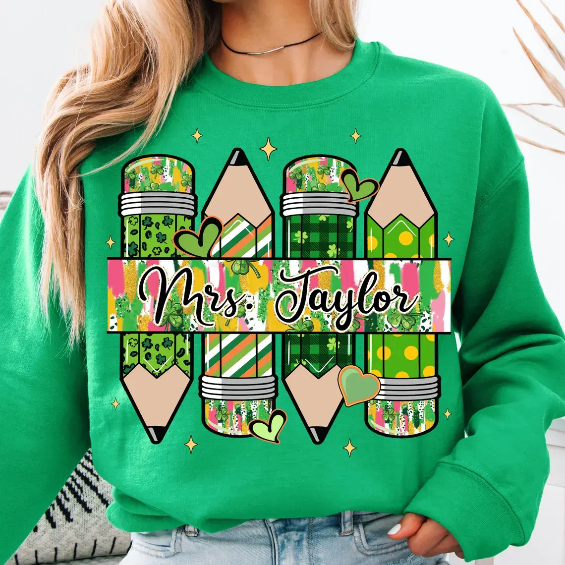 Personalized St. Patrick's Day Pencils Shirt or Sweatshirt
