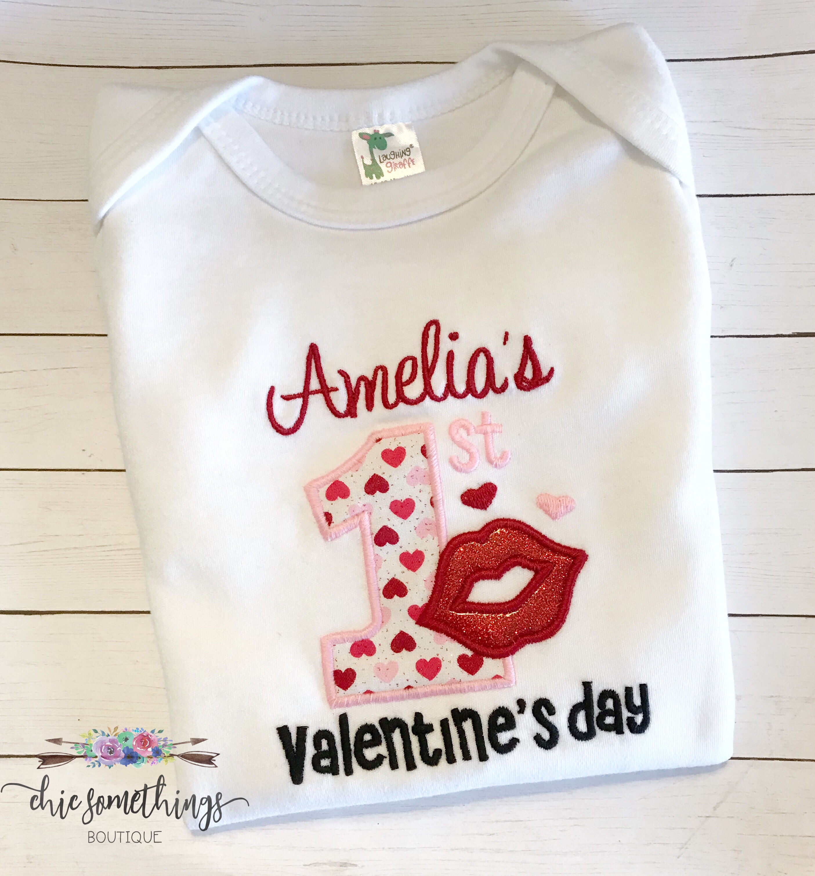 Personalized My First Valentine's Day Shirt