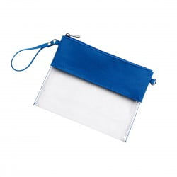 Thumbnail: Royal Blue Clear Stadium Wristlet Purse