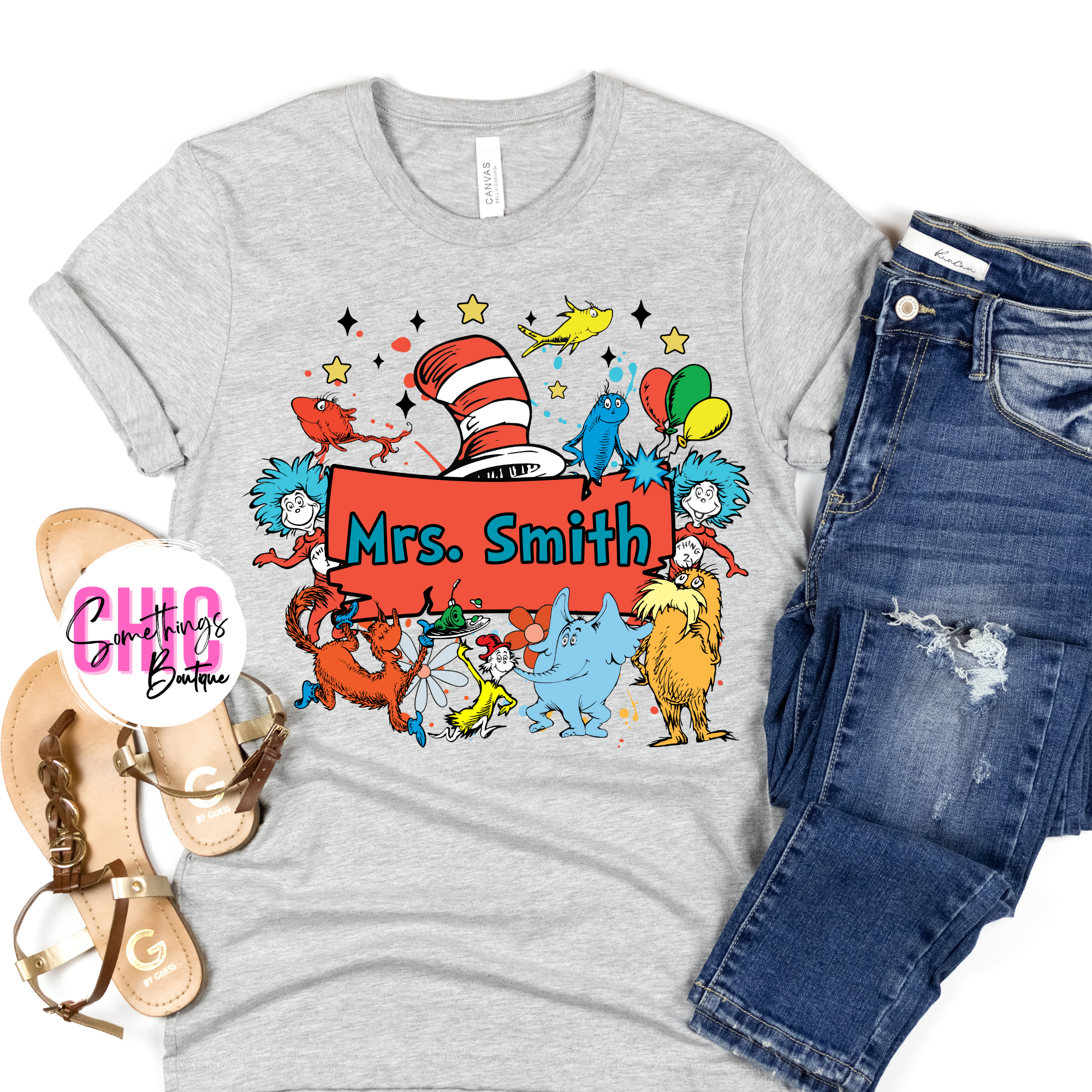 Reading Friends Red Name Frame Shirt or Sweatshirt