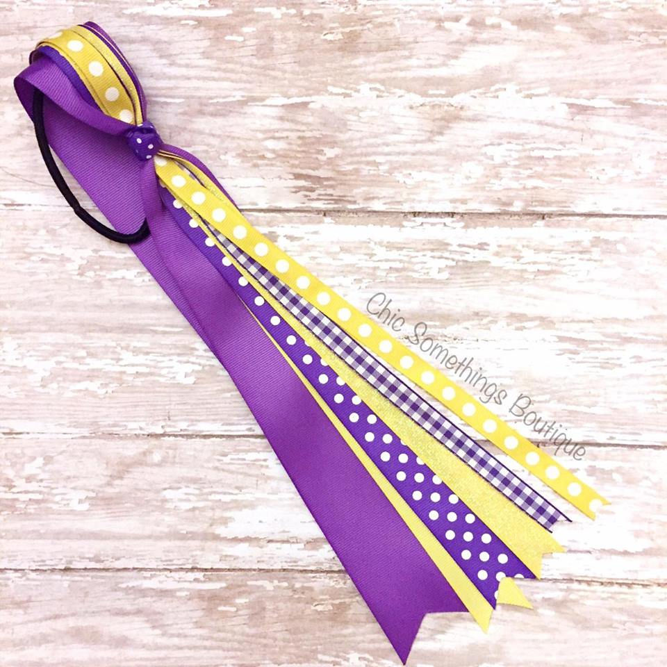 Thumbnail: cheer bows, cheer streamers, bow streamers, ribbon streamer bow, cheer ponytail bow, spirit bow, team bows, ribbon cheer bow,