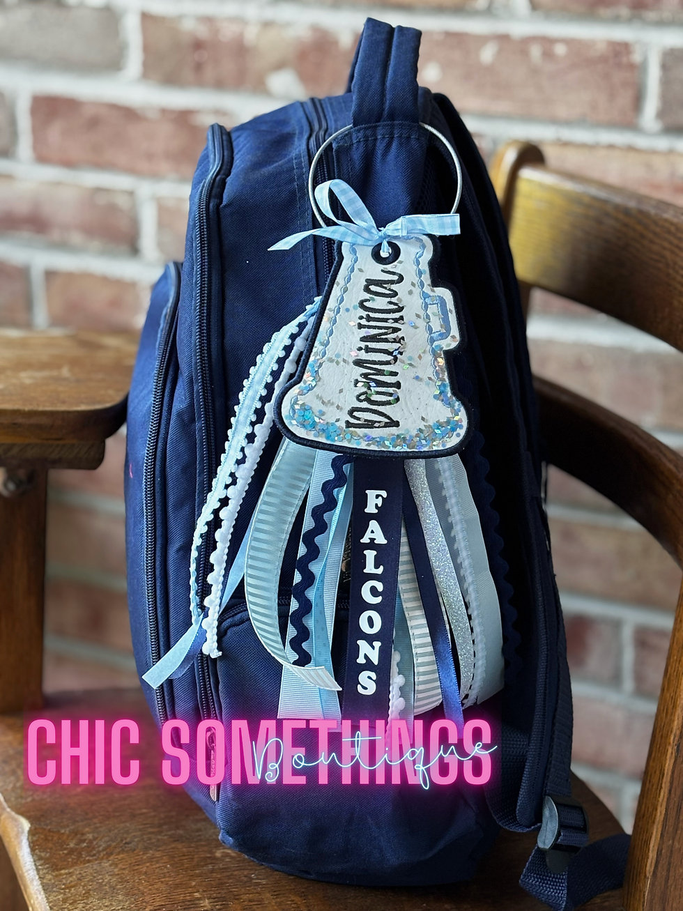 Thumbnail: Custom Cheer Bag Tag