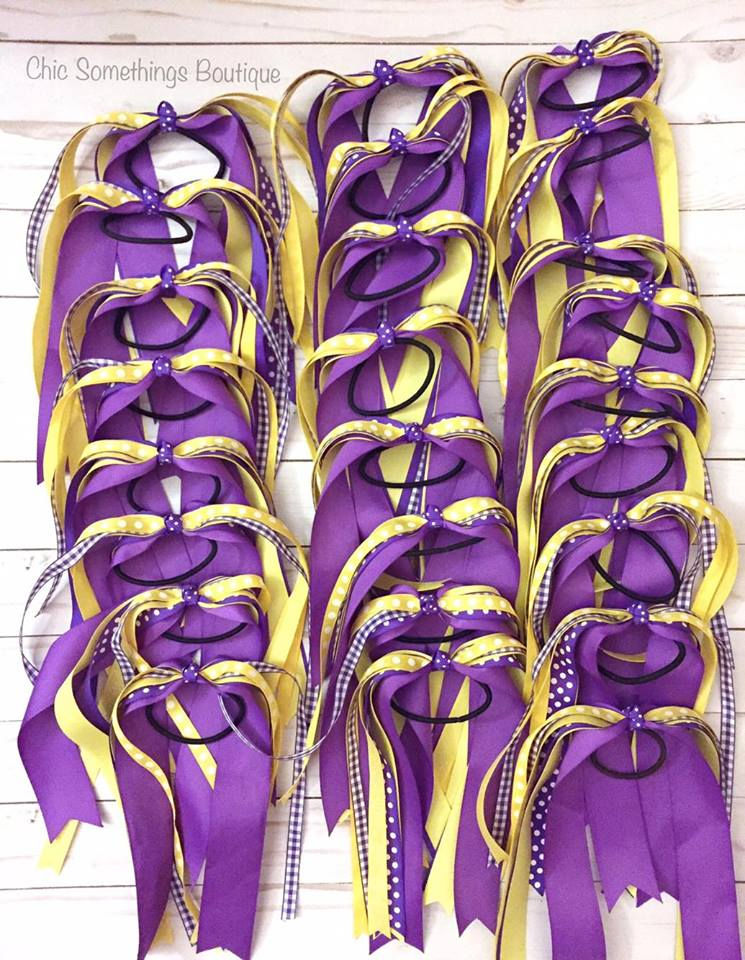Thumbnail: cheer bows, cheer streamers, bow streamers, ribbon streamer bow, cheer ponytail bow, spirit bow, team bows, ribbon cheer bow,