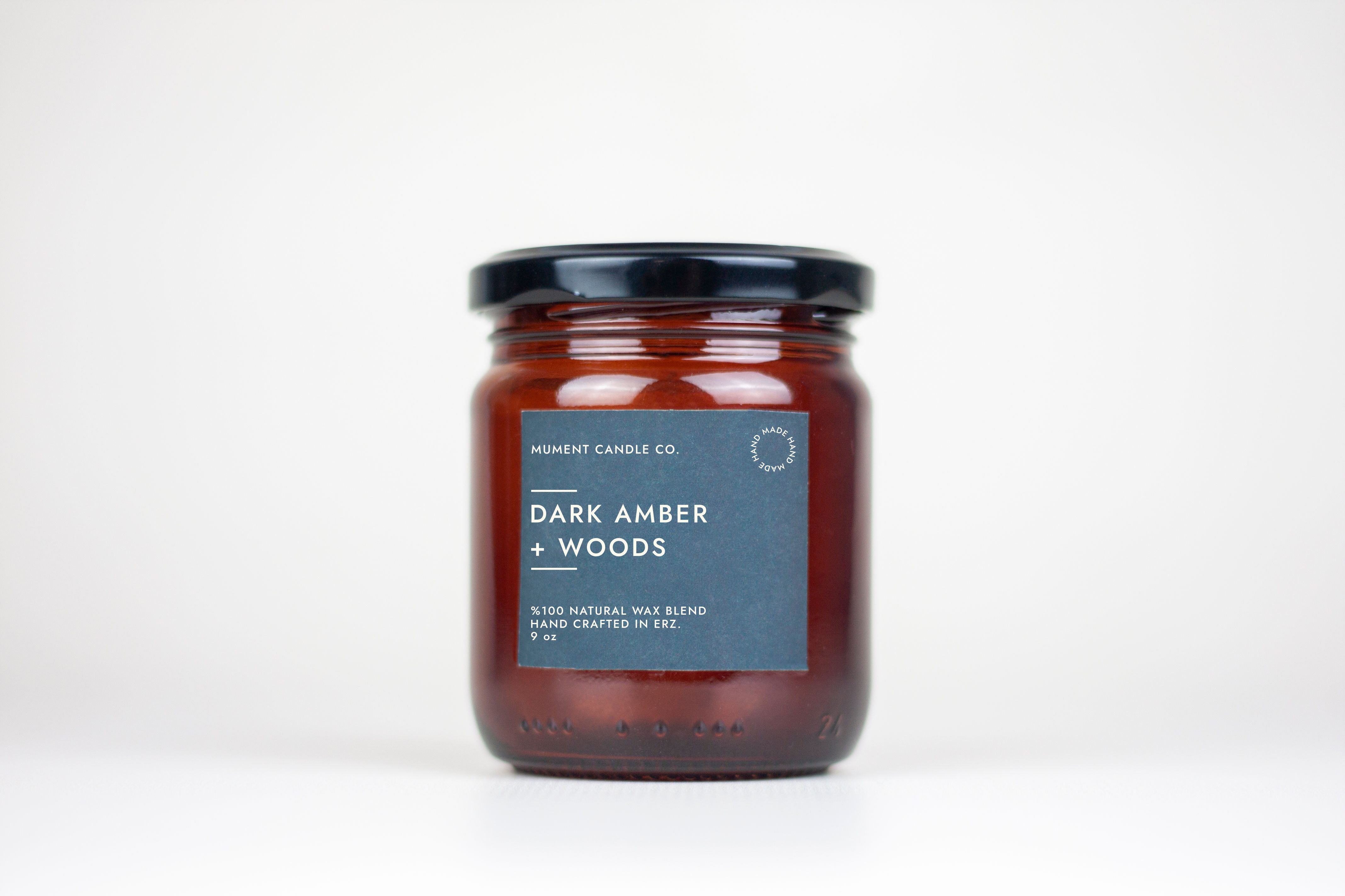 Amber Serisi Dark Amber Kokulu Mum, Kavanoz Mum Dark