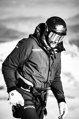 skieur en action