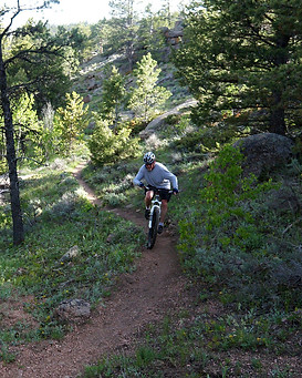 Mountain biking near Laramie