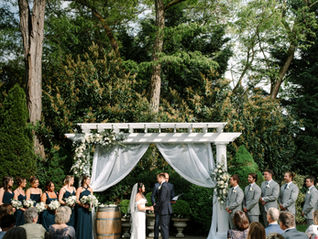 Dazzling Garden Wedding with Timeless Navy and White Details wedding at Laurel Creek Manor - Gina and Grant