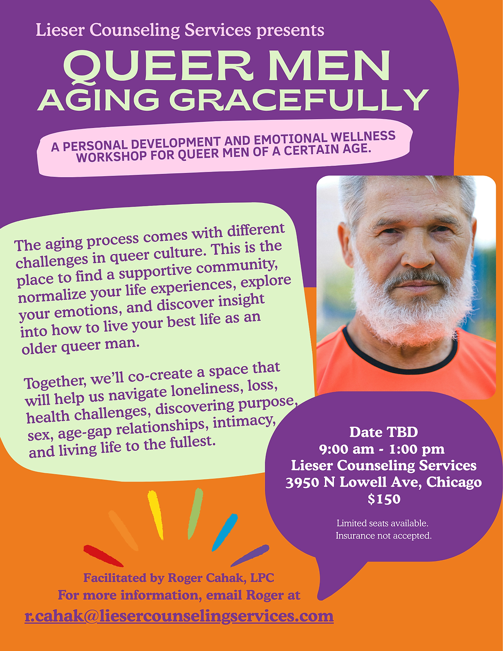Queer Men Aging Gracefully Seminar