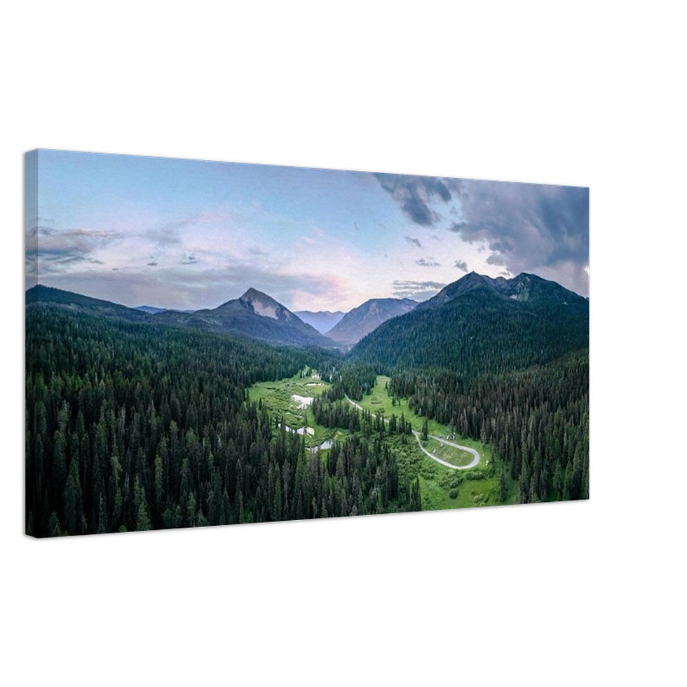 Thumbnail: large rocky mountain sunset wall art