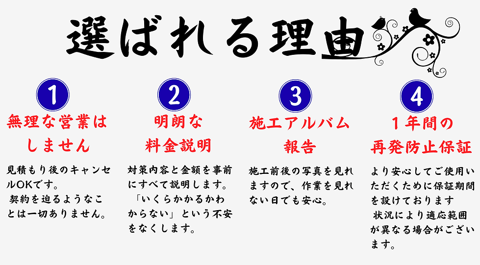 株式会社太陽 鳥害で選ばれる理由