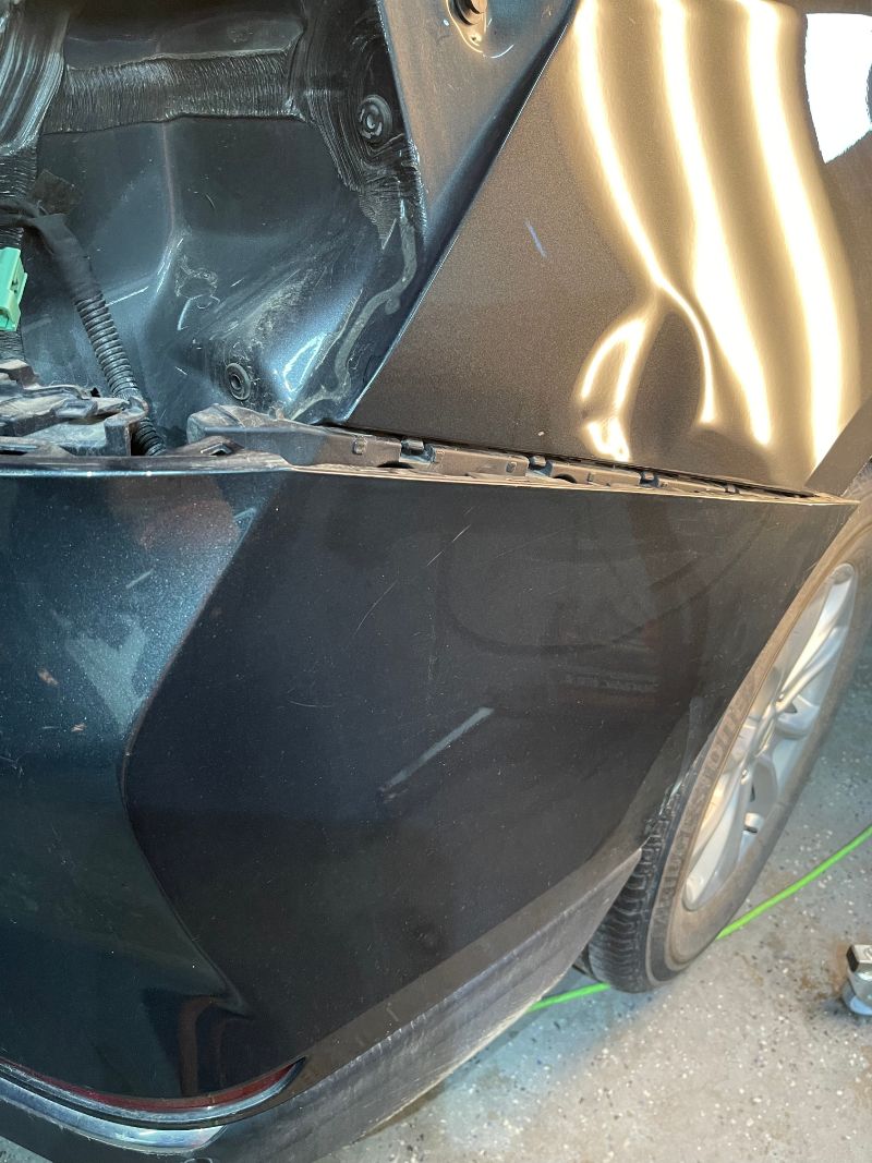 Hail damaged vehicle intake at Hail No PDR