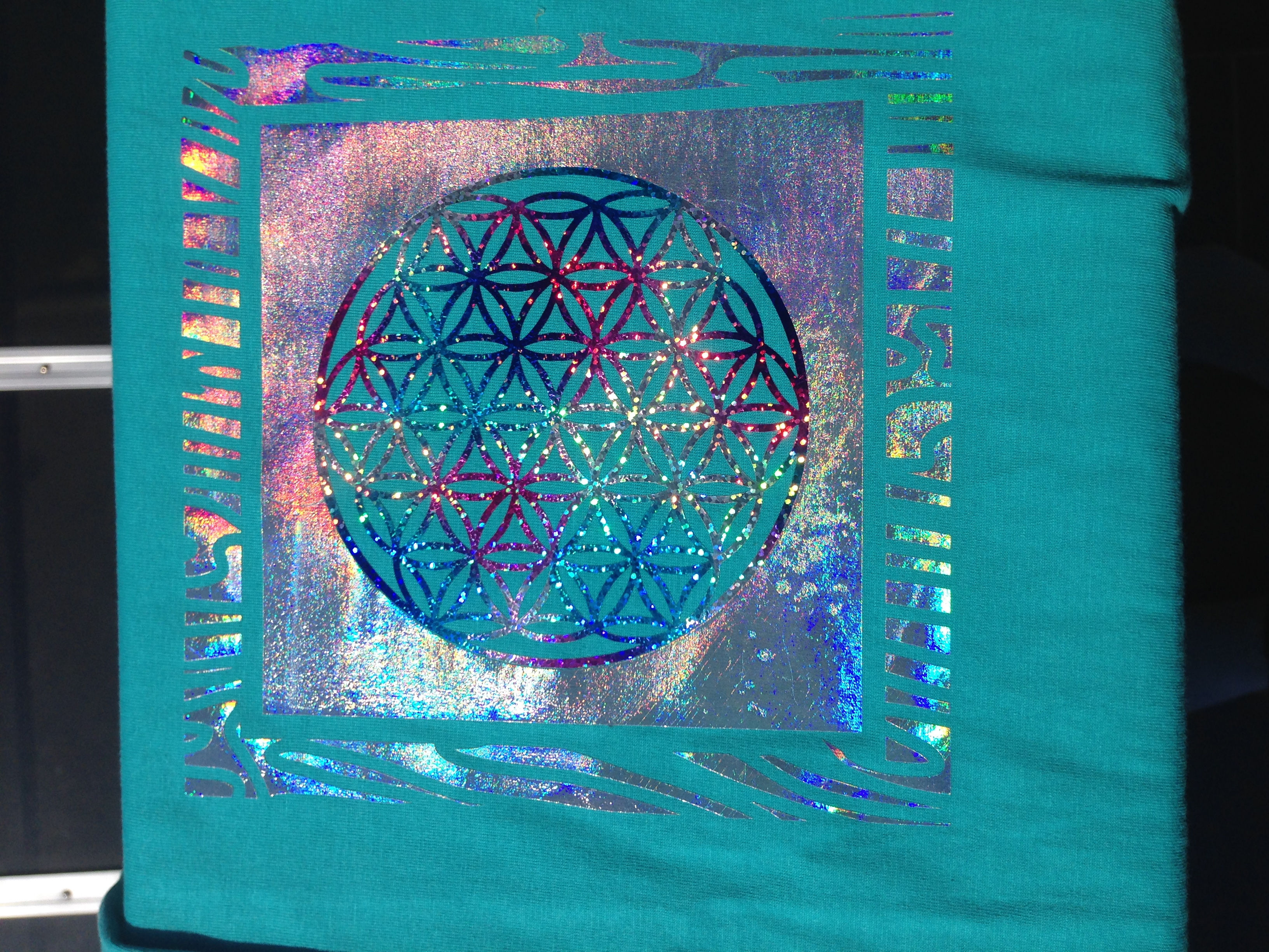 Blume d. Lebens im Rahmen