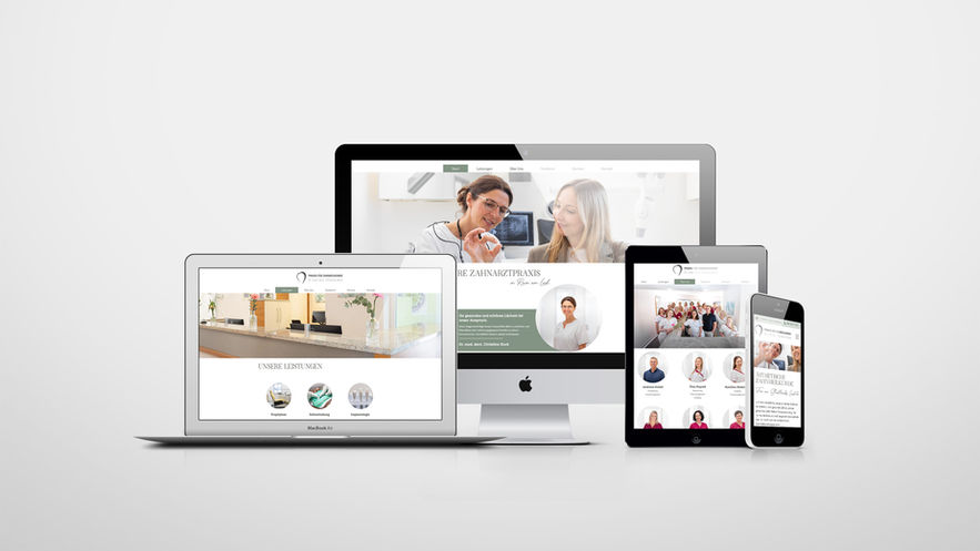 Webdesign für Praxis für Zahnheilkunde Dr. Bock in Rain