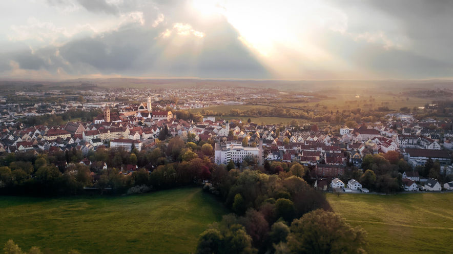 Drohnenaufnahme Stadt Donauwörth