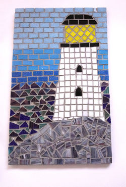 Lighthouse 3 Mosaic Art