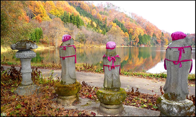 Nakatsunako, ojizosan, Jizo, 地蔵, お地蔵さん, 中綱湖, 大町, 白馬